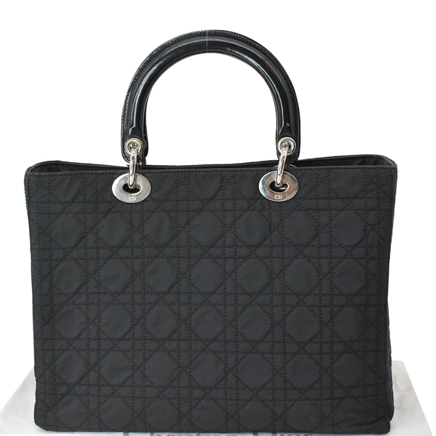 Dior Lady Cannage Tote Bag Canvas Nylon