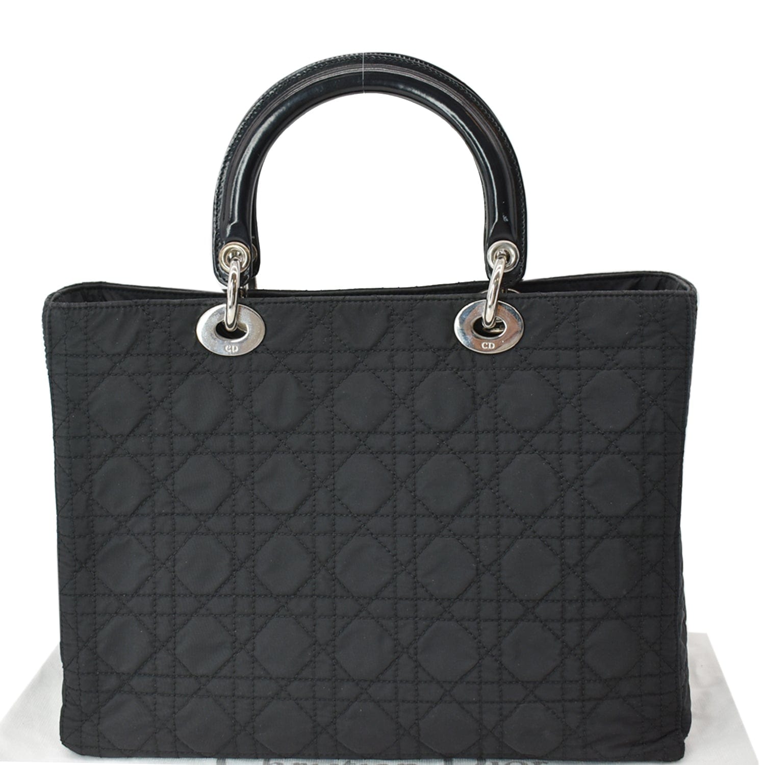 Dior Lady Cannage Tote Bag Canvas Nylon