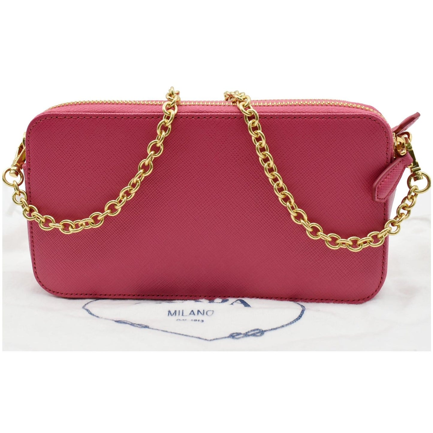 Prada Saffiano Chain Crossbody Bag Hot Deals Leather Pink