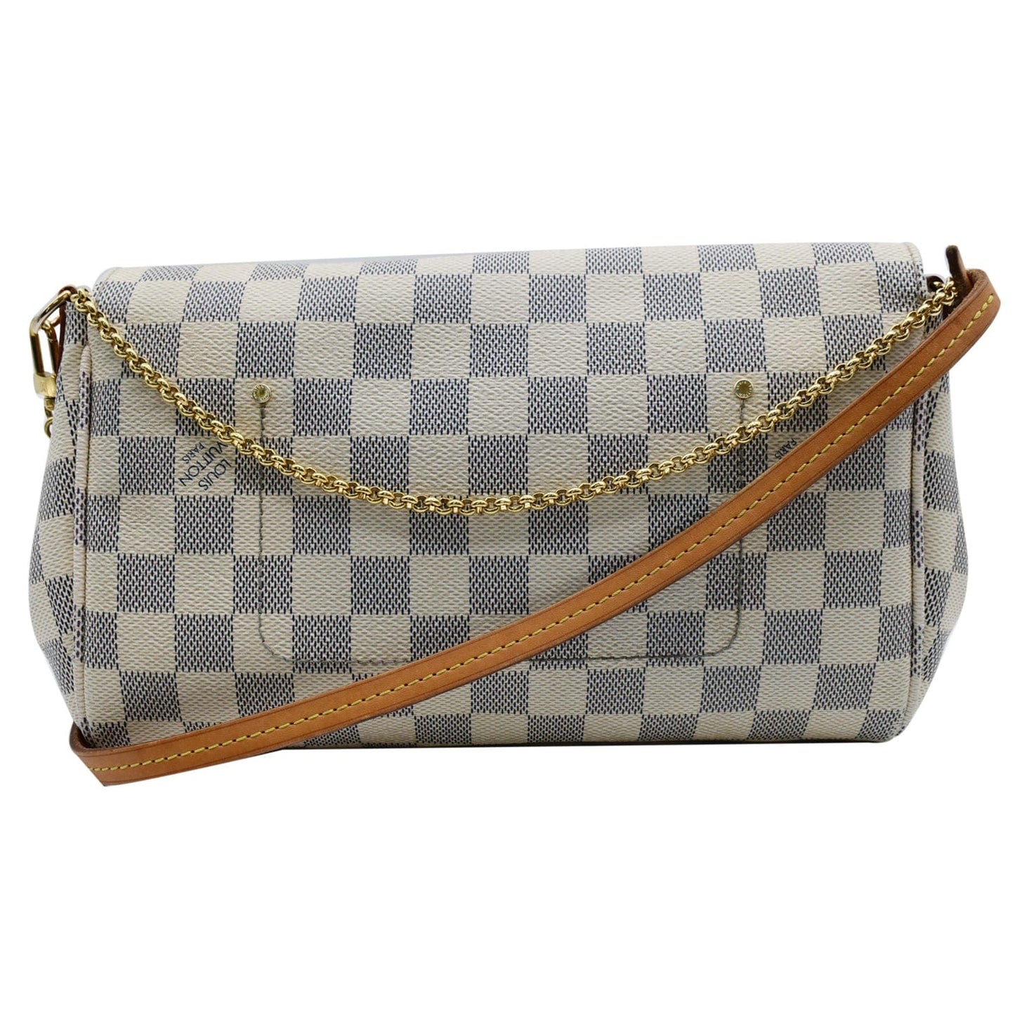 Louis Favorite Mm Damier Azur Crossbody Bag White