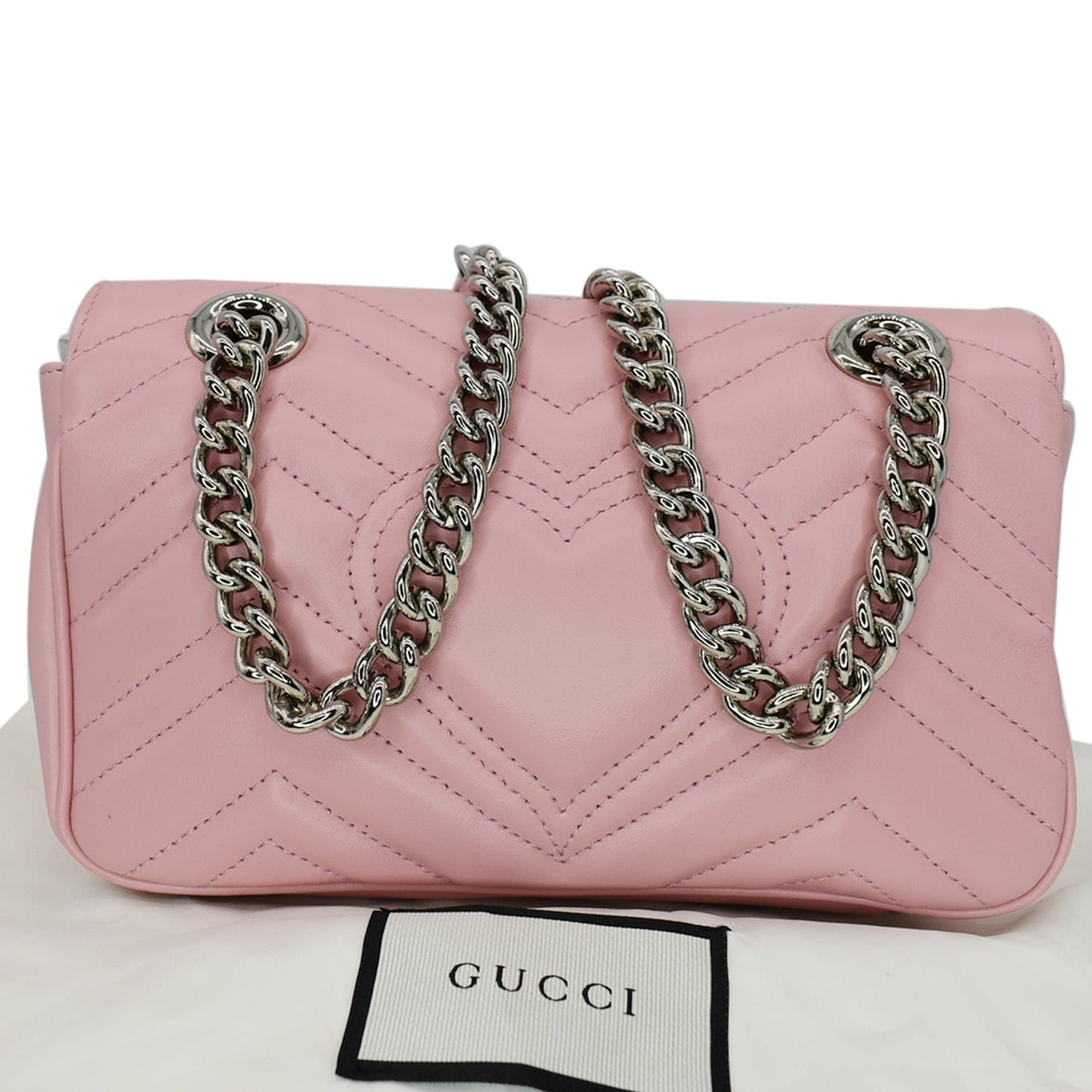 Gucci Marmont Matelassã Shoulder Crossbody Bag Pastel Leather Pink