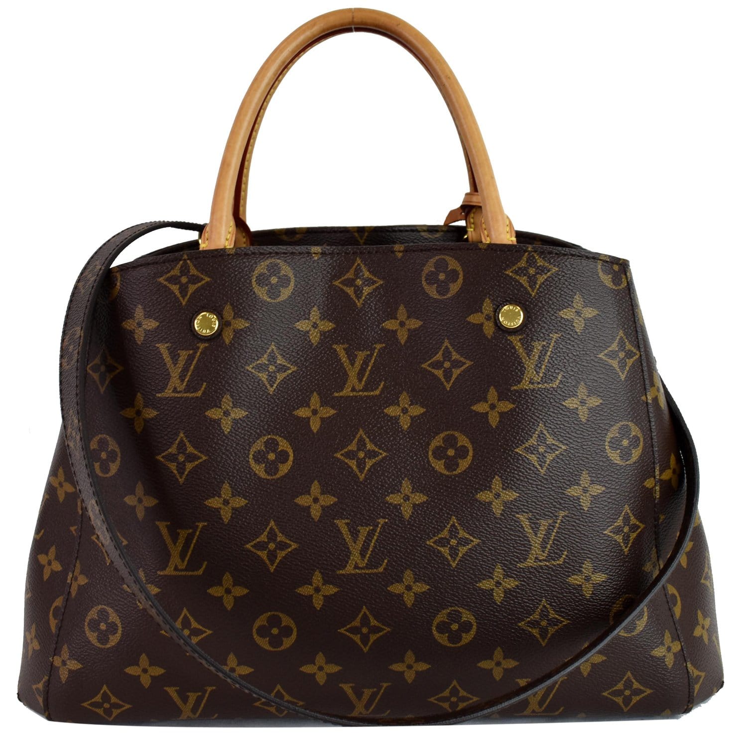 Louis Montaigne Mm Shoulder Bag Canvas Monogram