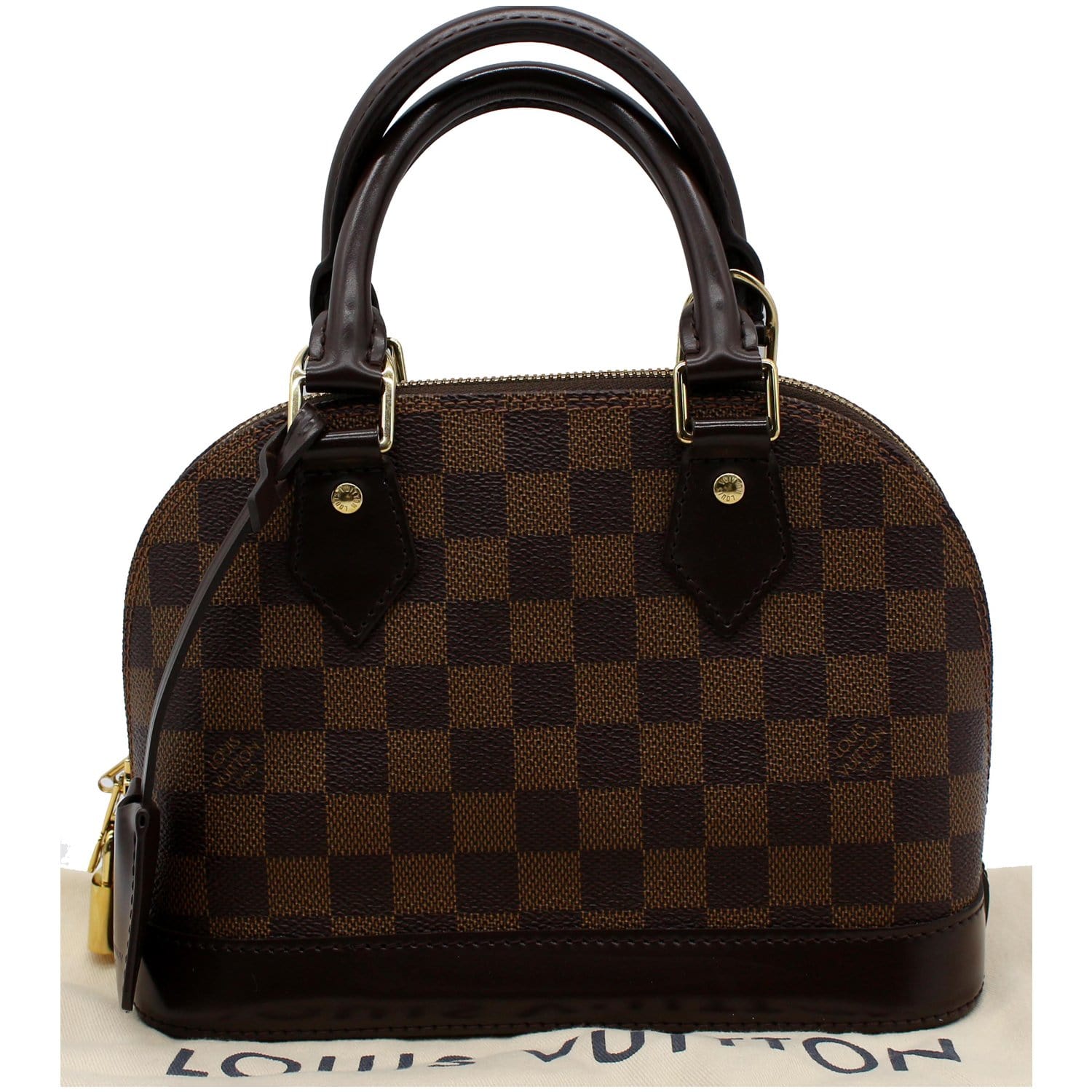 Louis Alma Bb Damier Ebene Satchel Crossbody Brown Crossbody Bag