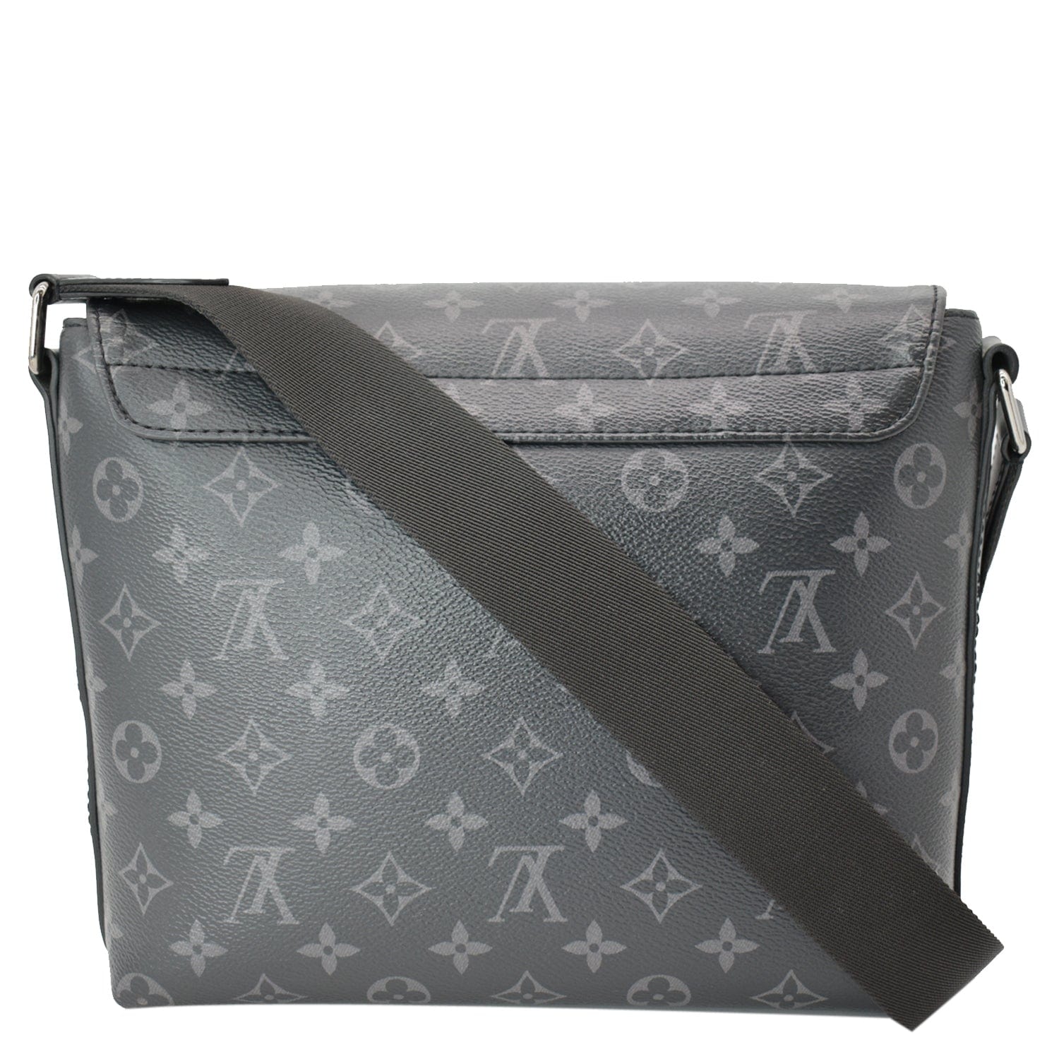 Louis Vuitton District Pm Eclipse Messenger Bag Monogram Black Crossbody Bag