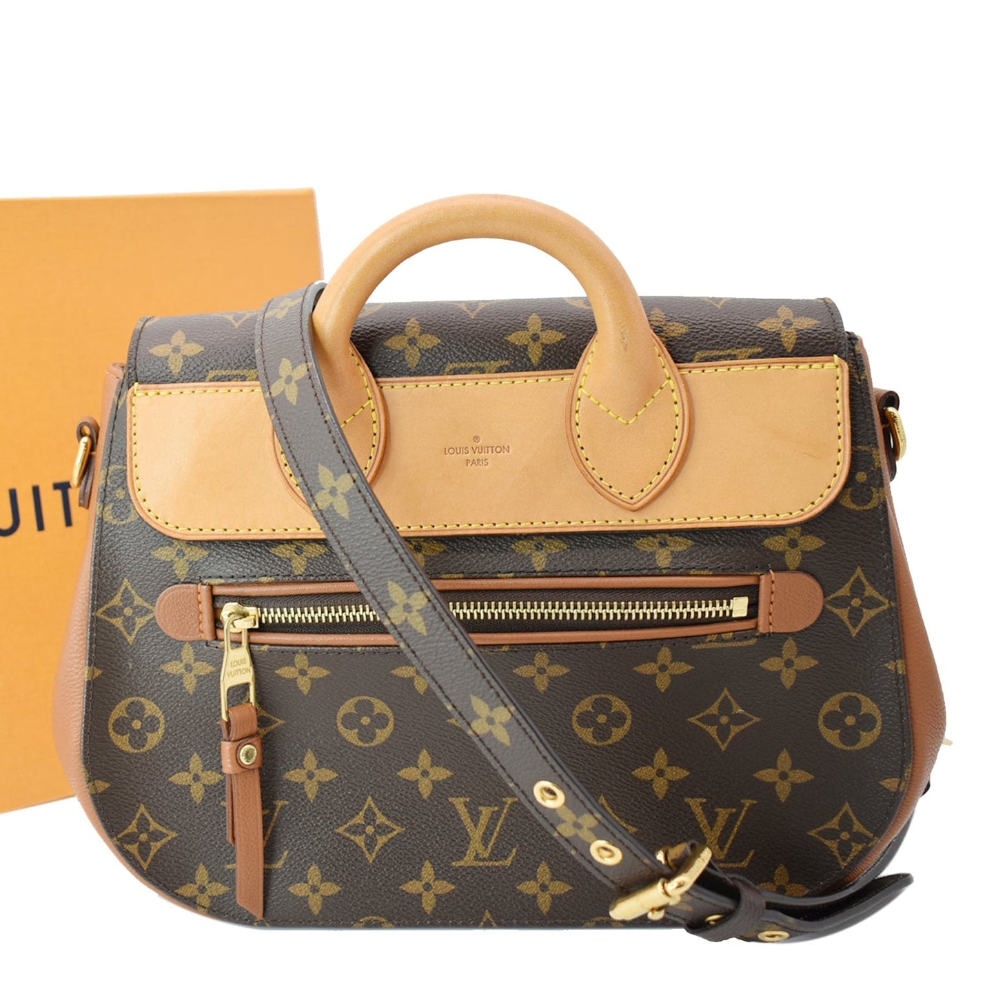 Louis Eden Mm Shoulder Bag Canvas Monogram