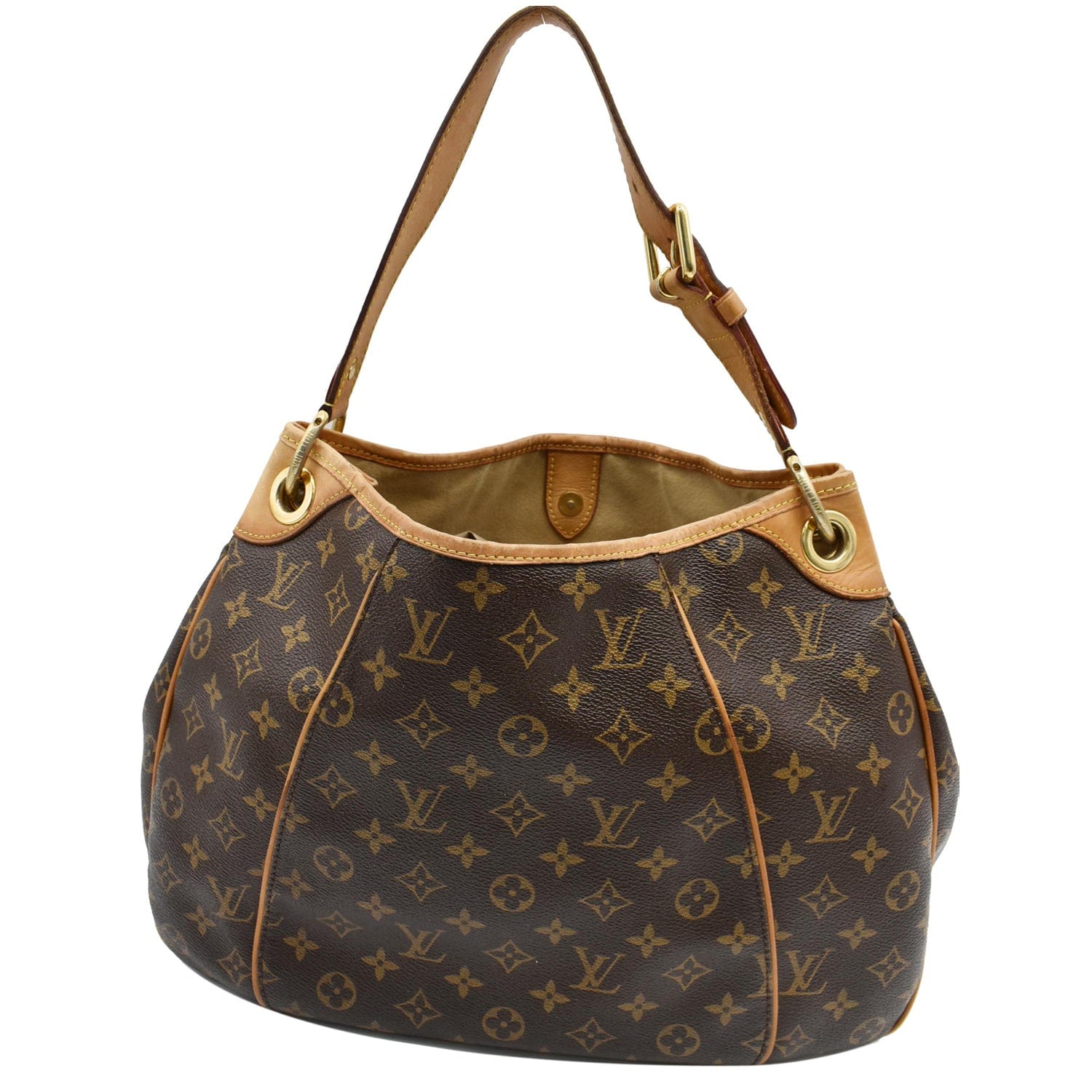 Louis Galliera Pm Shoulder Bag Canvas Monogram Brown 8