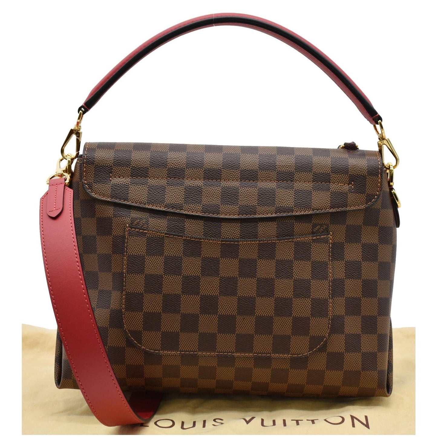 Louis Beaubourg Mm Damier Ebene Shoulder Bag Brown