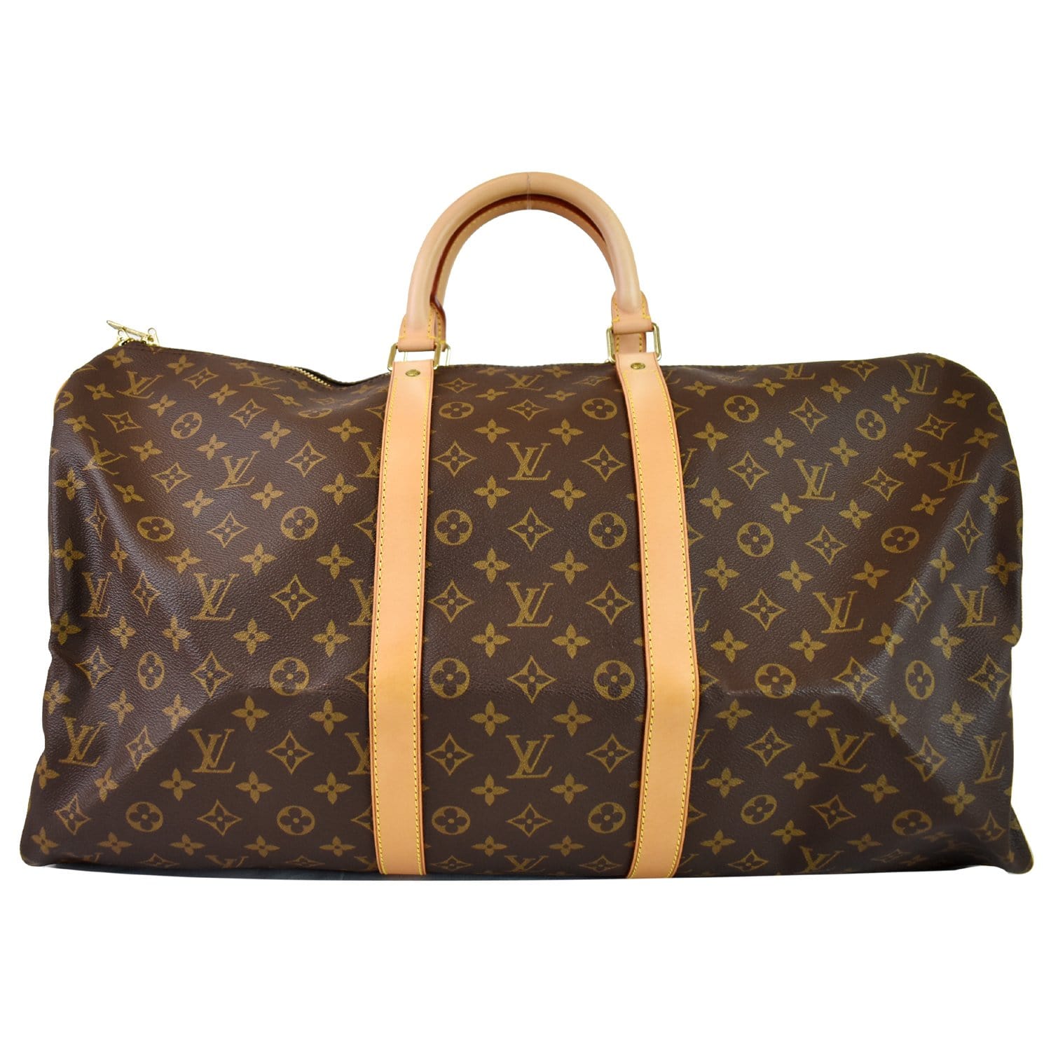 Louis Keepall Travel Bag Canvas Monogram Brown 3