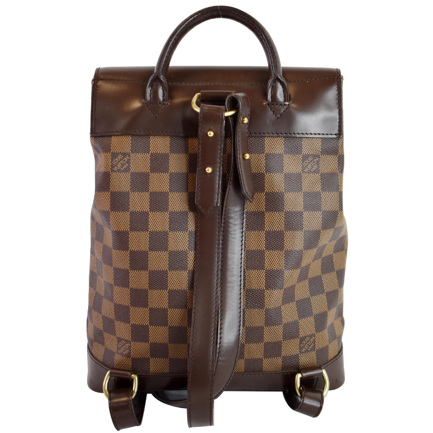 Louis Soho Damier Ebene Backpack Bag Brown Brown 1
