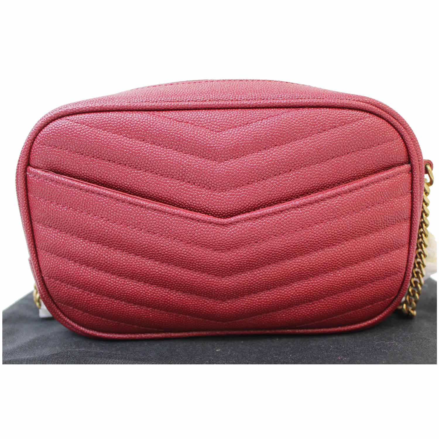 YSL Saint Laurent Saint Lou Grain De Poudre Camera Bag Red Mini Crossbody Bag