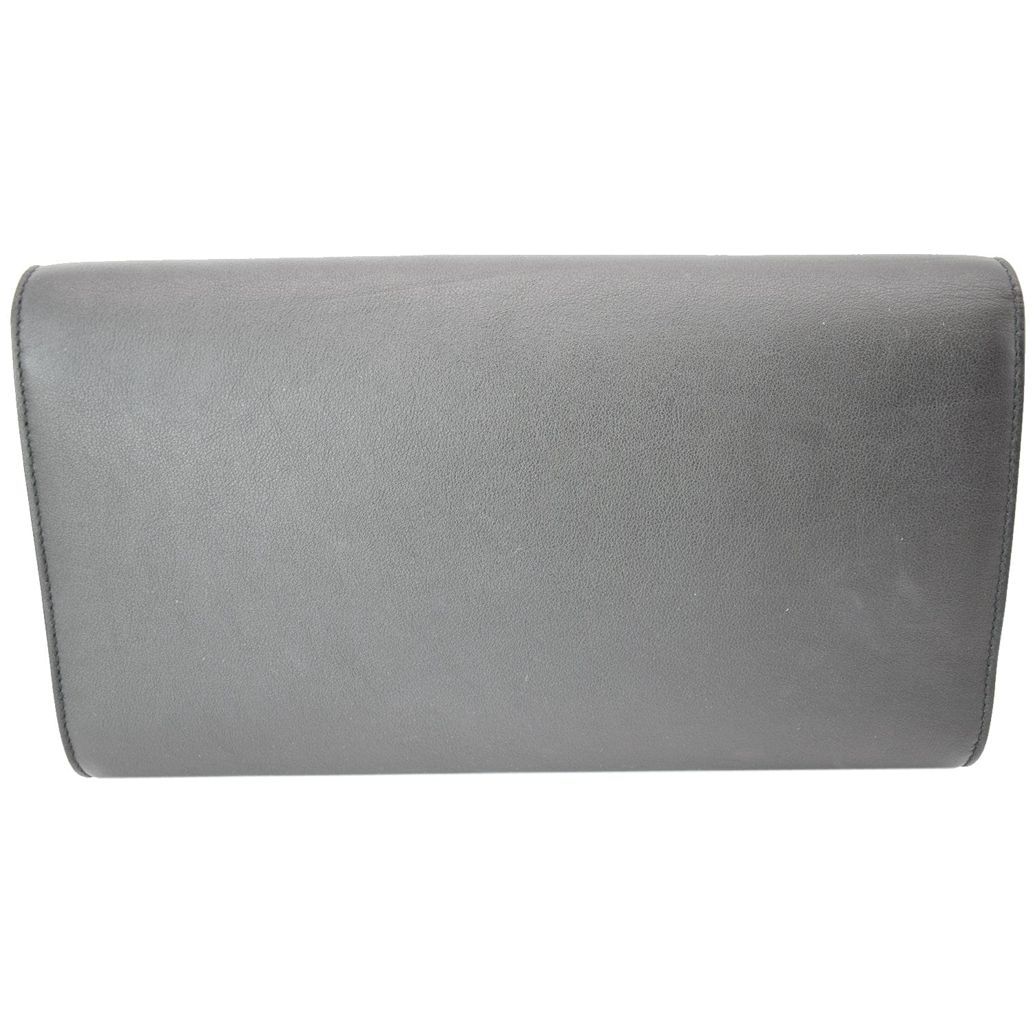 YSL Saint Laurent Saint Clutch Wallet Leather Black Clutch Bag