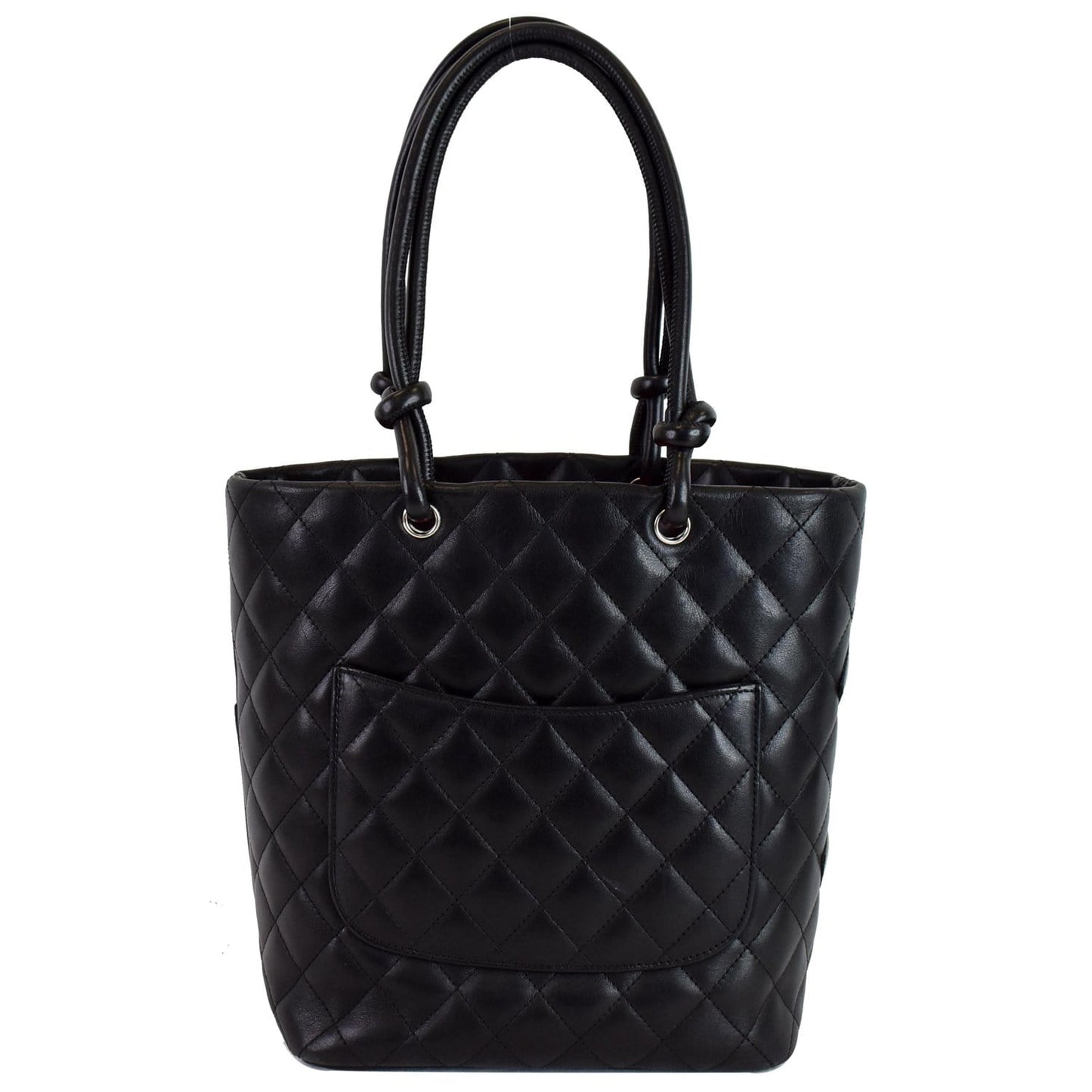 Chanel Cambon Ligne Calfskin Tote Bag Leather Quilted