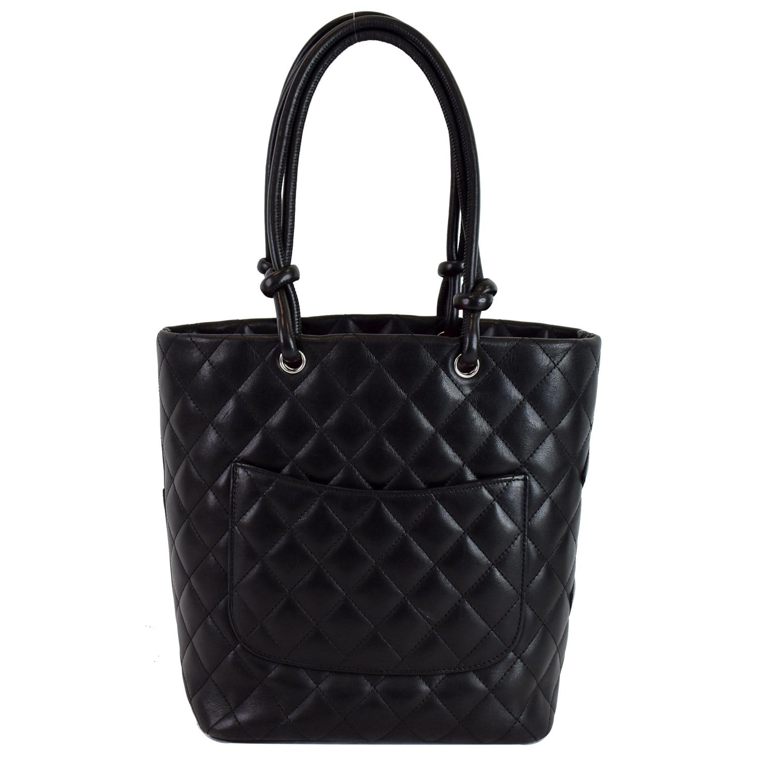Chanel Cambon Ligne Calfskin Tote Bag Leather Quilted