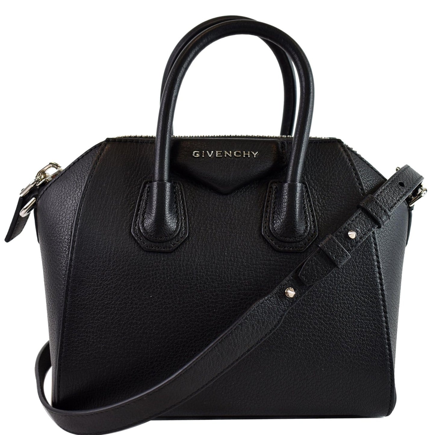 Givenchy Antigona Grained Shoulder Bag Leather Black