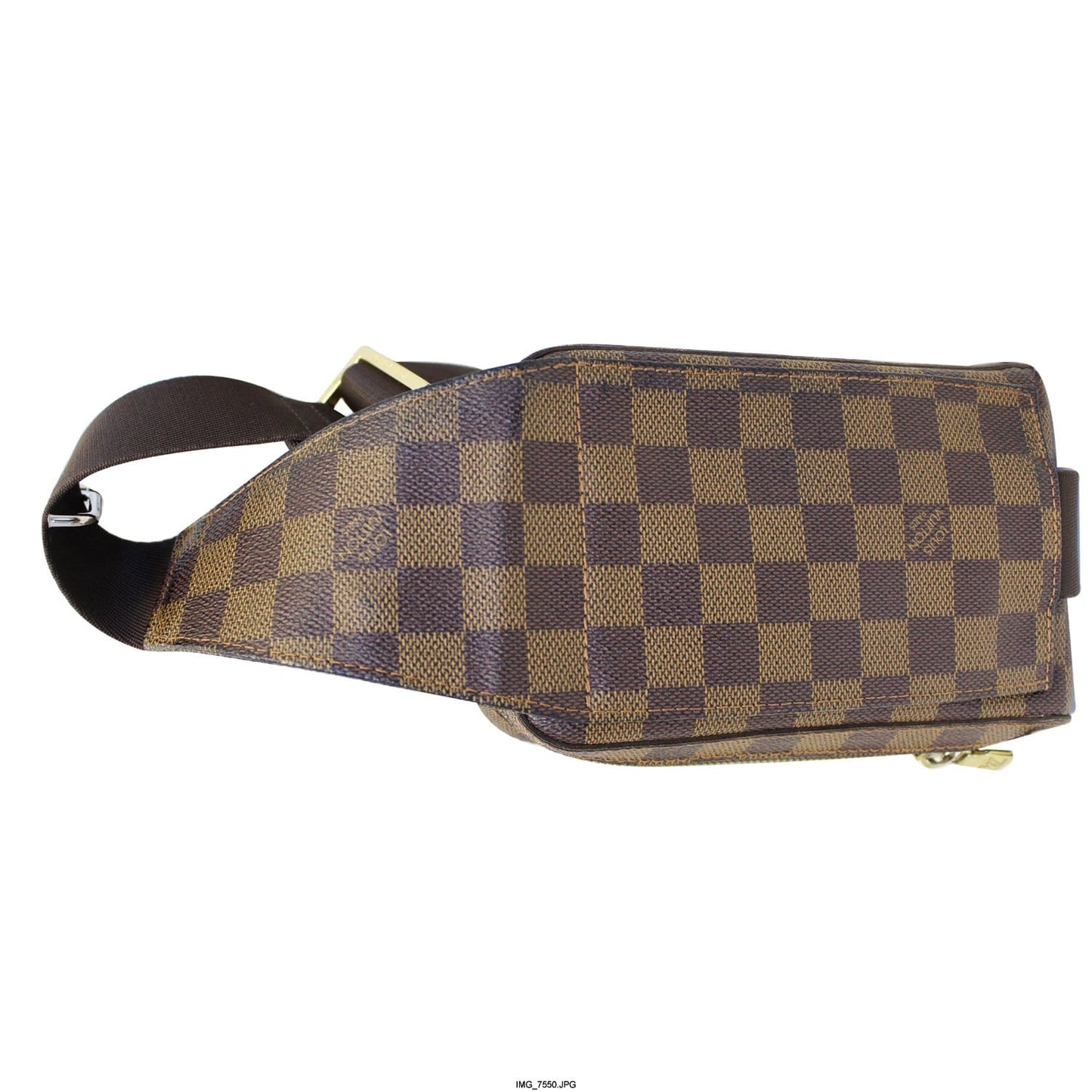 Louis Geronimos Damier Ebene Hip Bag Brown Crossbody Bag