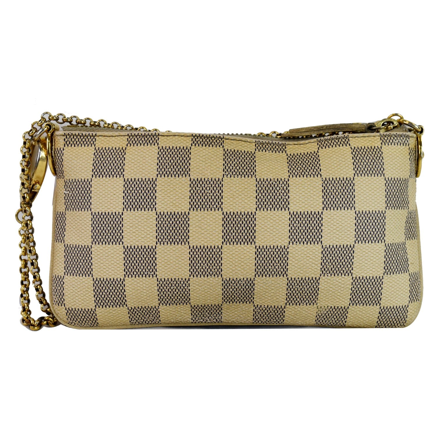 Louis Vuitton Valise Milla Damier Azur Pochette Bag Last White Travel Bag