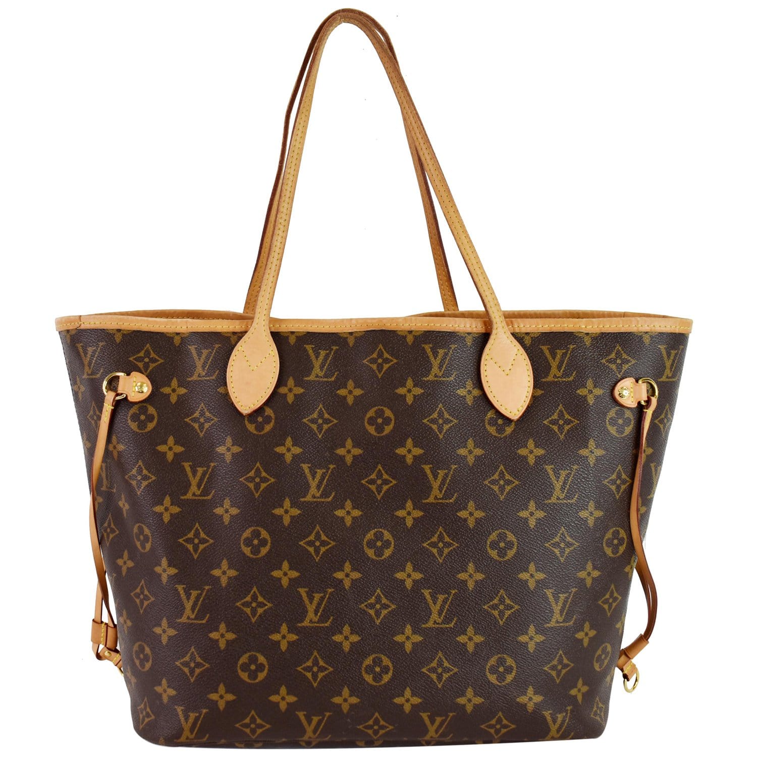 Louis Neverfull Mm Tote Bag Fuchsia Canvas Monogram