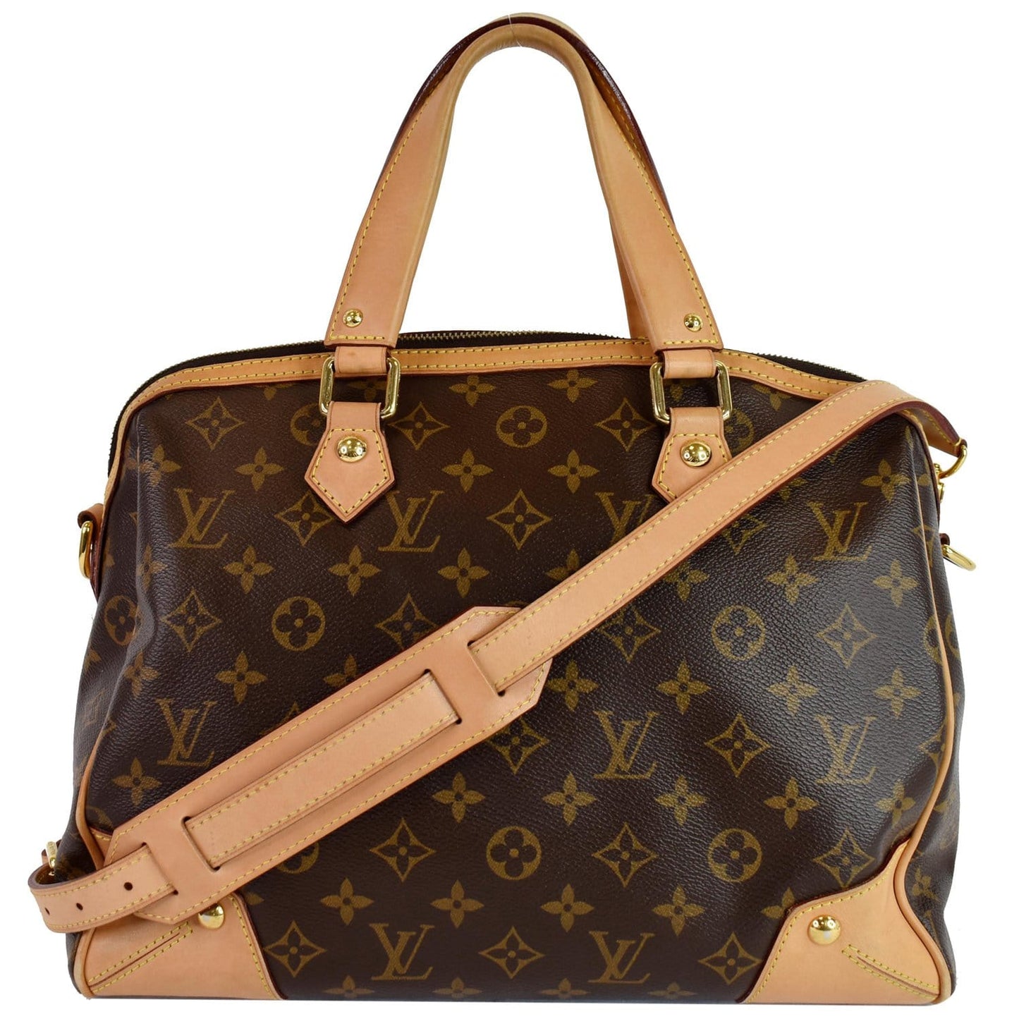 Louis Retiro Pm Shoulder Bag Canvas Monogram Brown 2