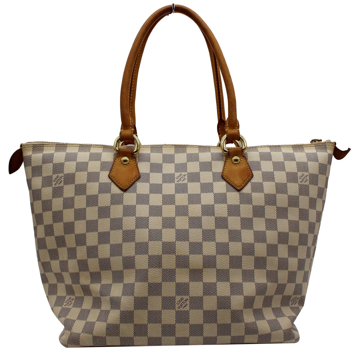 Louis Saleya Mm Damier Azur Tote Bag White Shoulder Bag