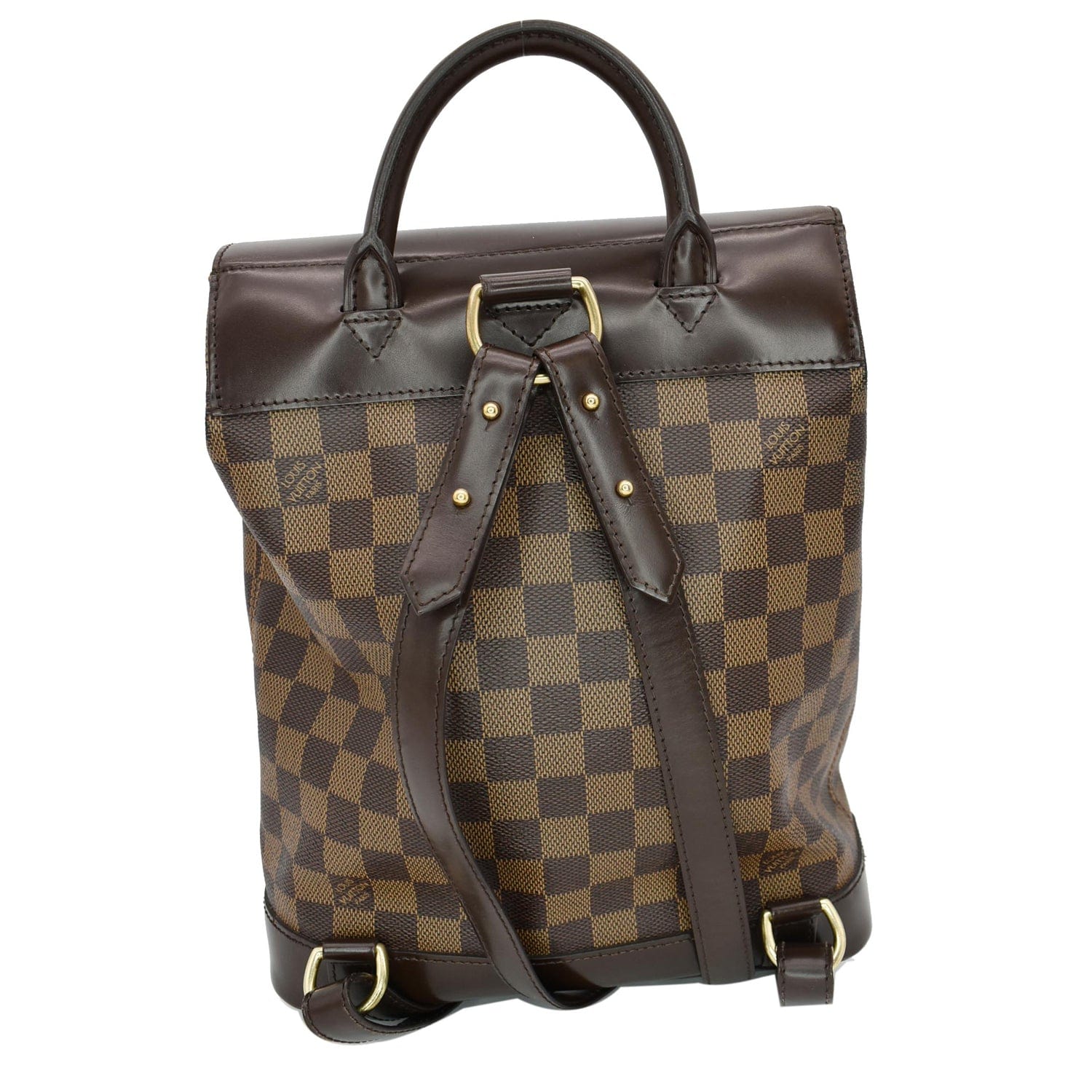 Louis Soho Damier Ebene Backpack Bag Brown