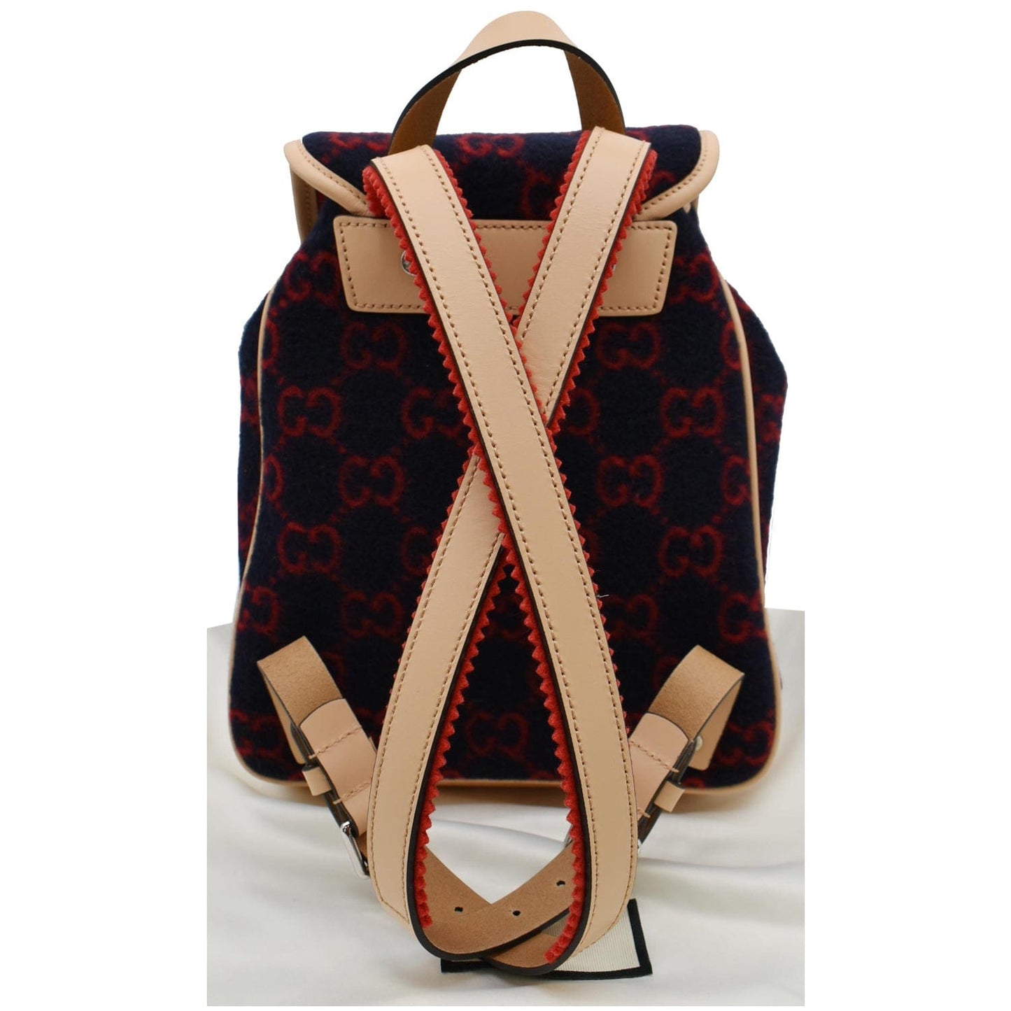 Gucci Children Supreme Wool Backpack Red