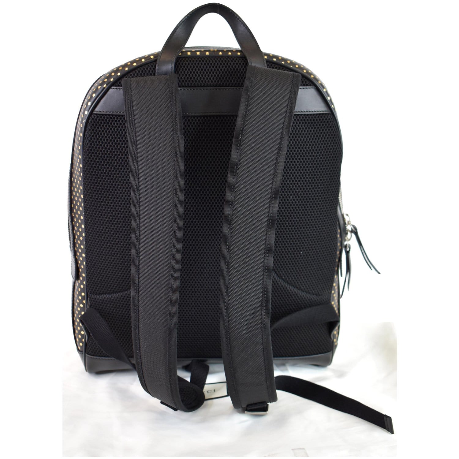 Gucci Guccy Magnetismo Backpack Bag Leather Black