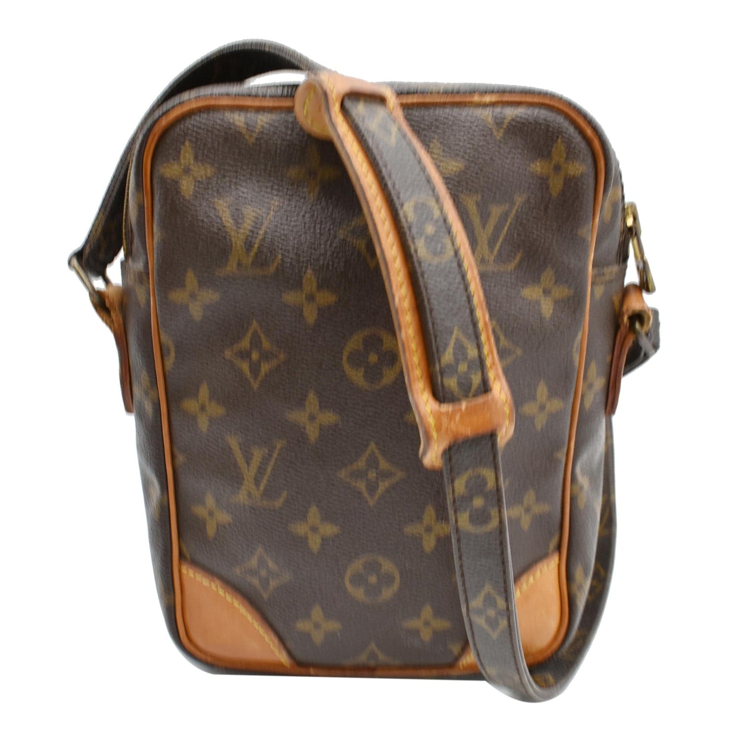 Louis Amazone Crossbody Bag Canvas Monogram Bag Brown