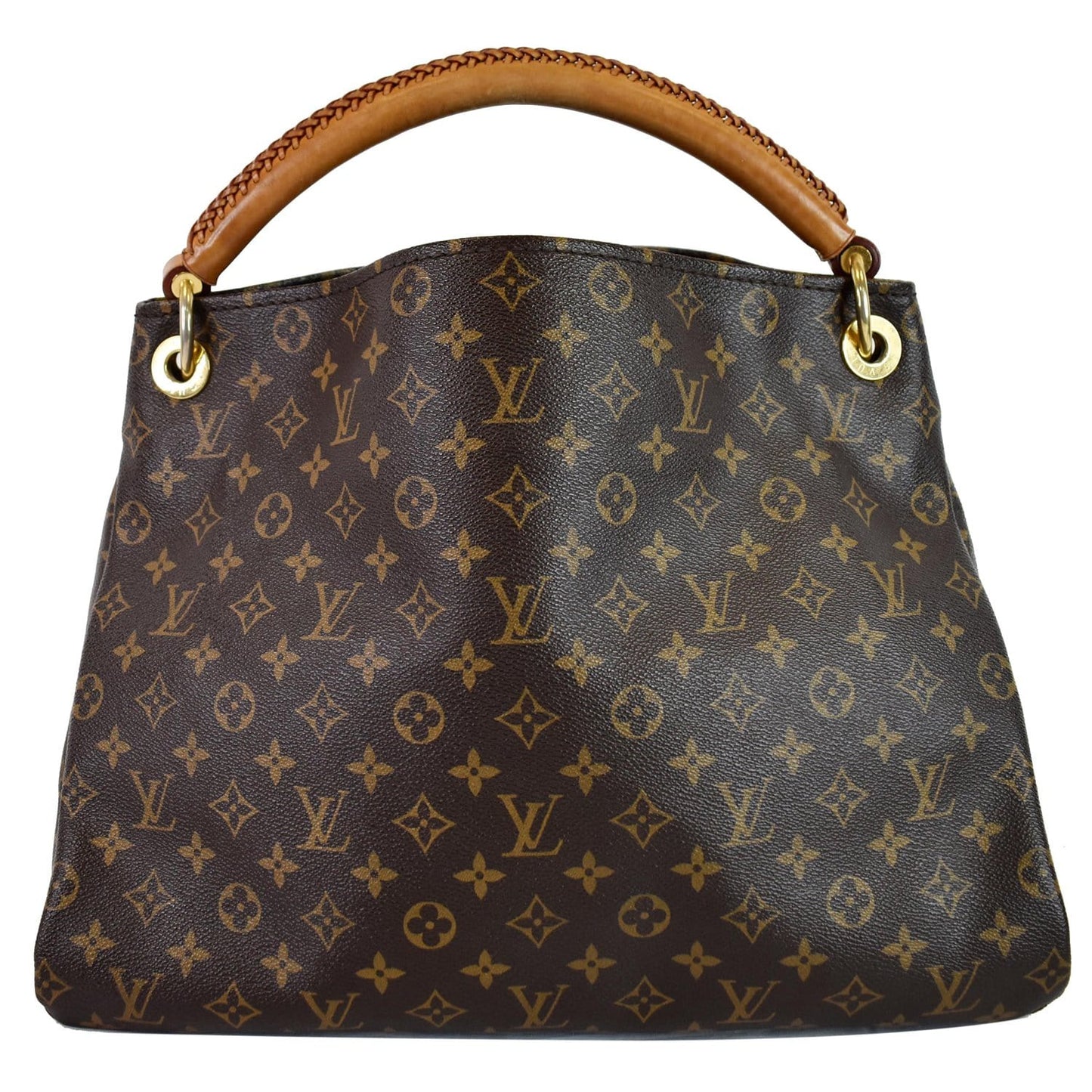 Louis Artsy Mm Shoulder Bag Canvas Monogram Brown 24