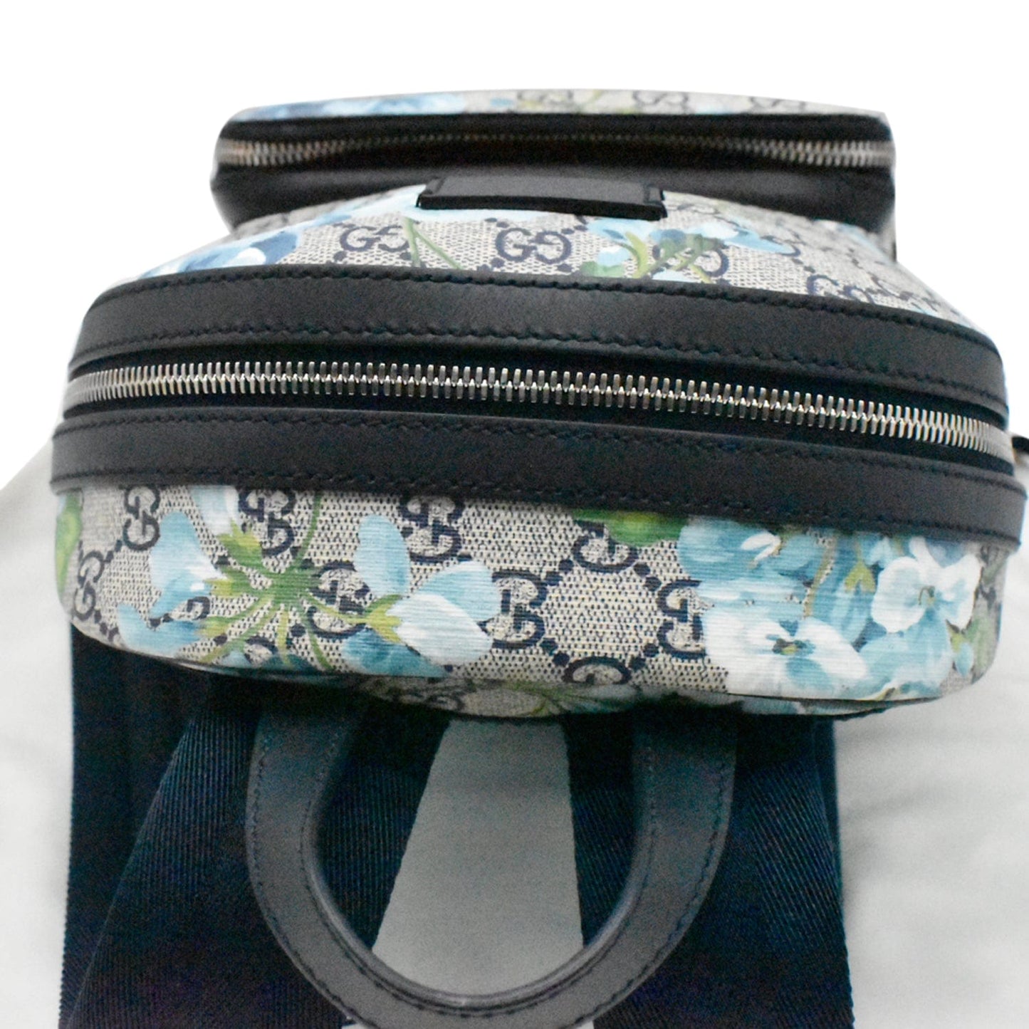 Gucci Blooms Supreme Backpack Monogram Blue