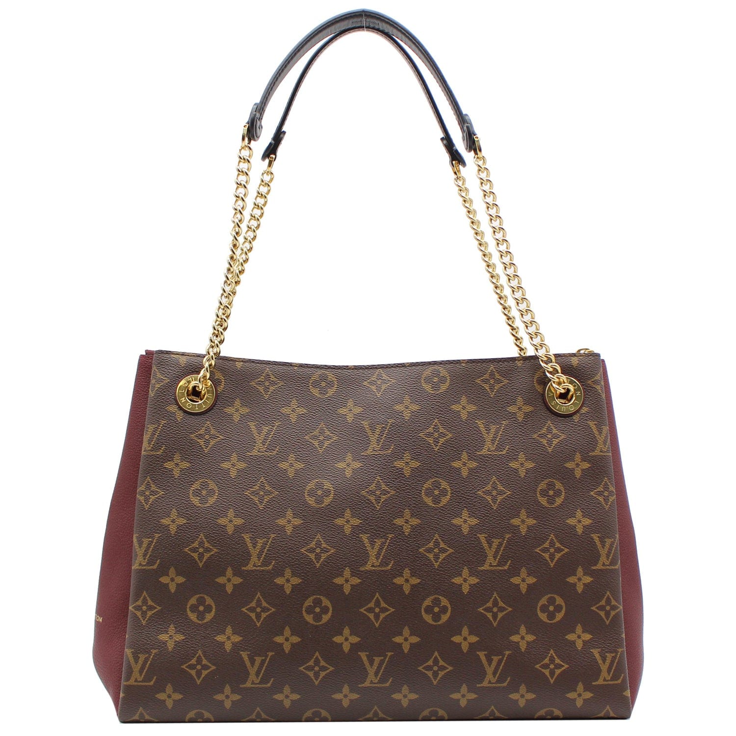 Louis Surene Mm Shoulder Bag Bordeaux Canvas Monogram