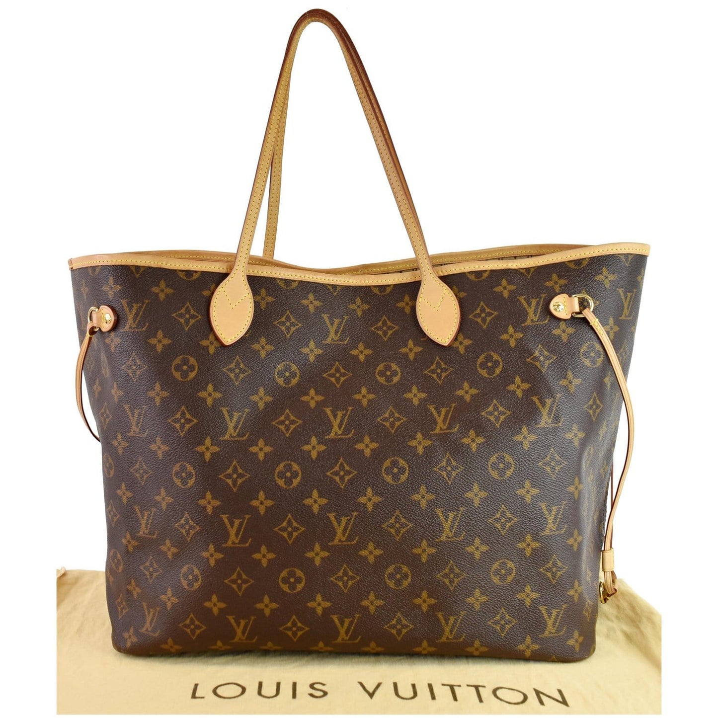 Louis Neverfull Gm Tote Shoulder Bag Canvas Monogram