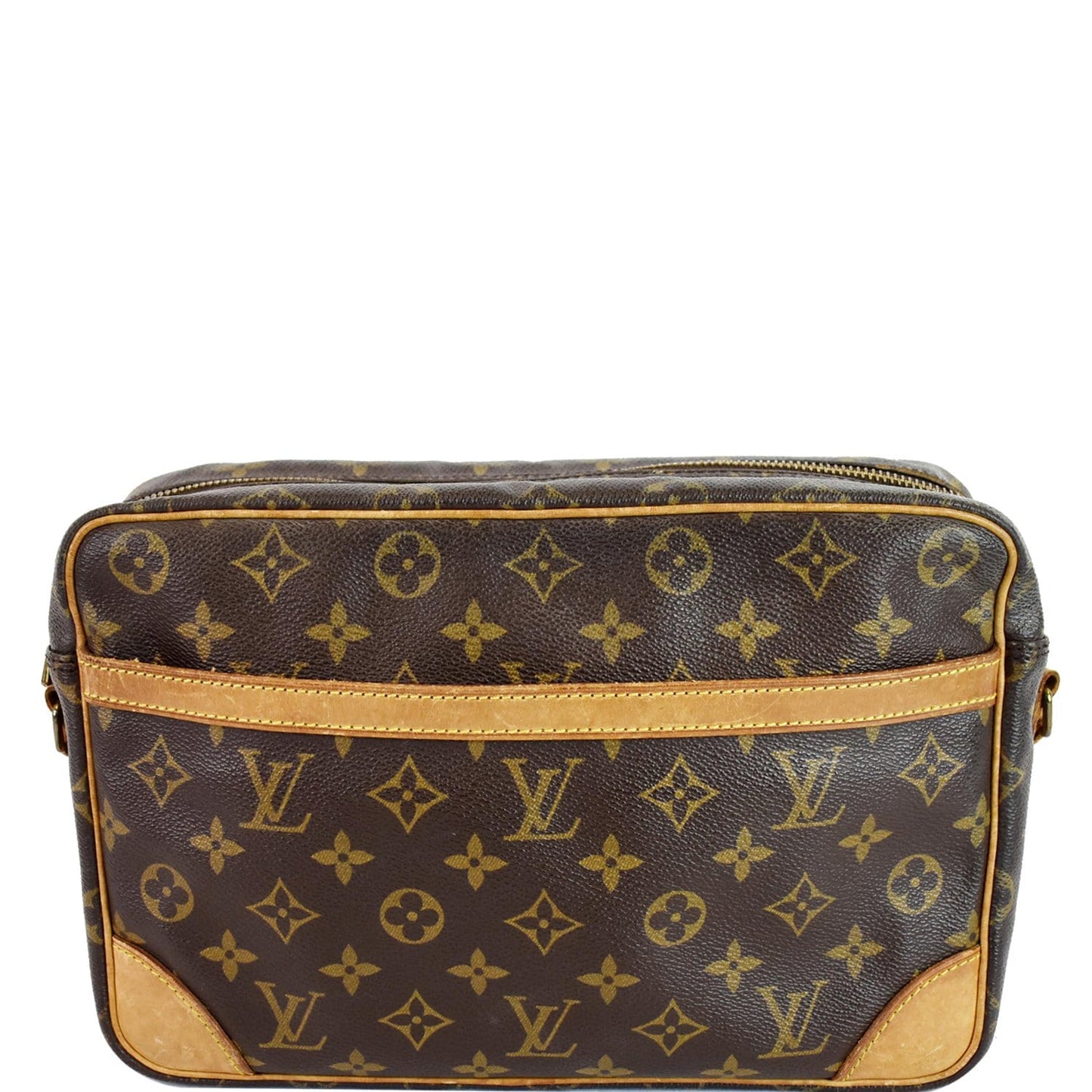 Louis Trocadero Shoulder Bag Canvas Monogram Bag Brown