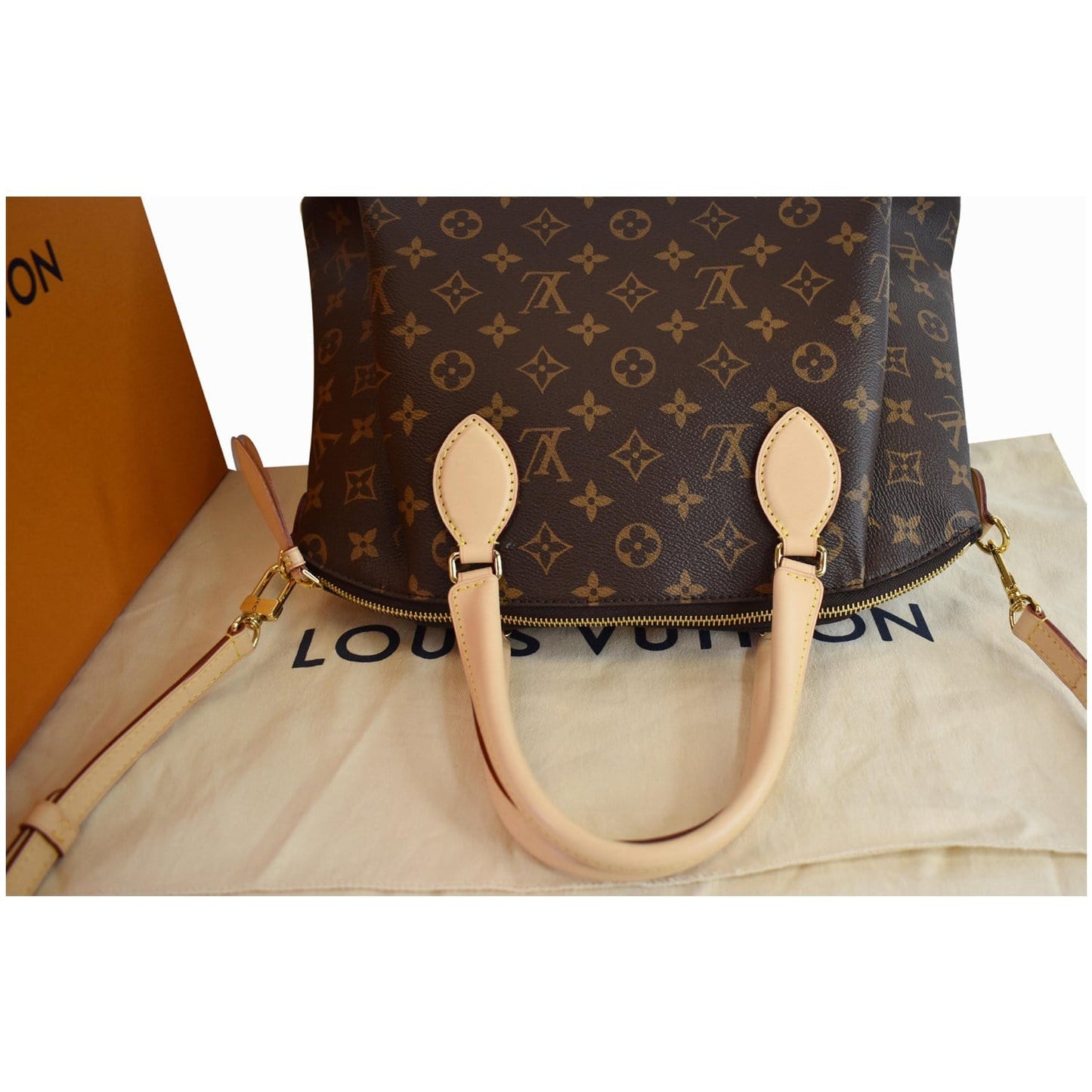 Louis Rivoli Pm Shoulder Bag Canvas Monogram Brown 2