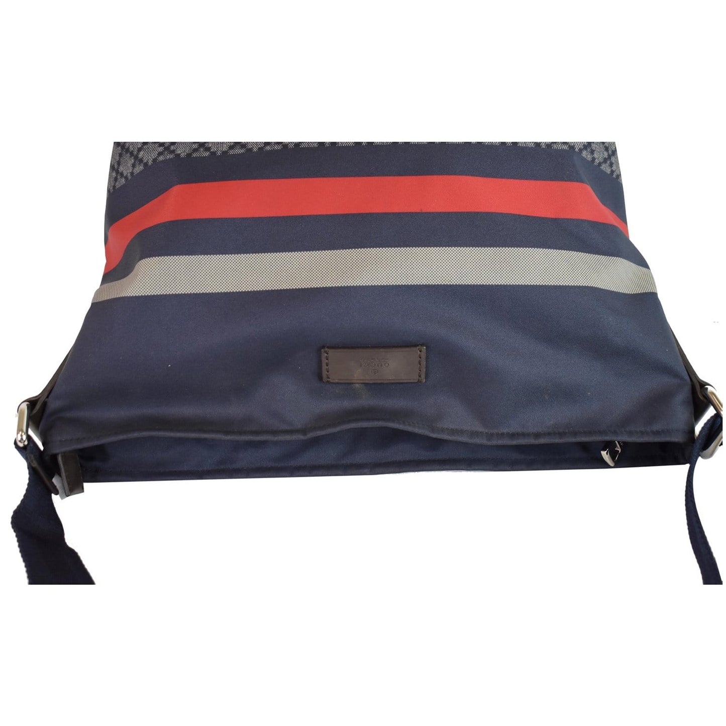 Gucci Diamante Crossbody Messenger Bag Nylon Blue Crossbody Bag