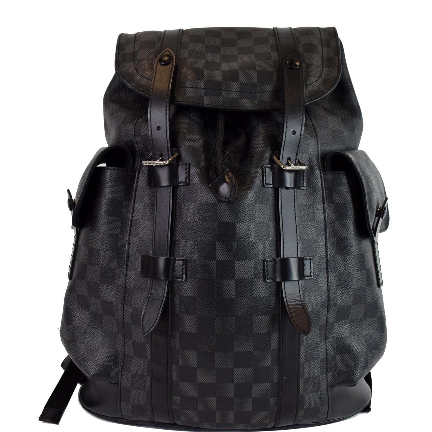 Louis Christopher Pm Damier Graphite Backpack Bag Black