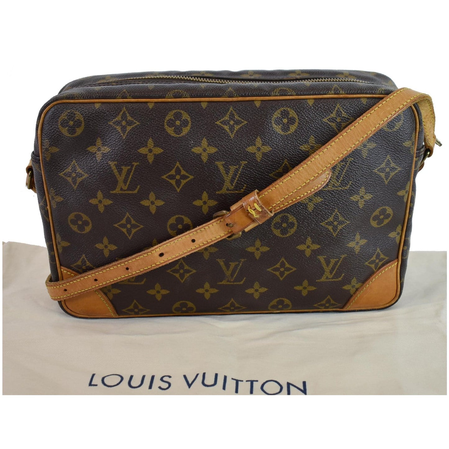 Louis Trocadero Shoulder Bag Canvas Monogram Bag Brown