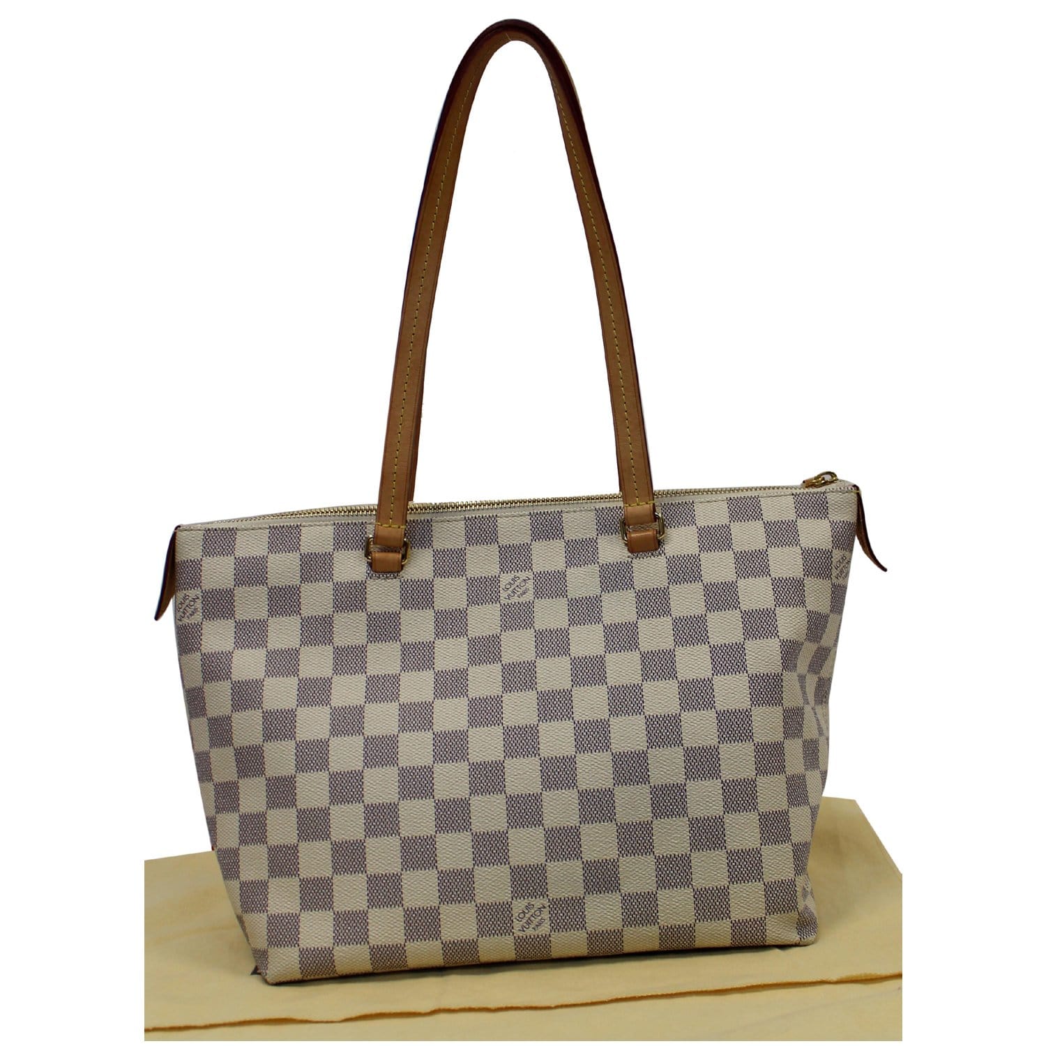 Louis Iena Pm Damier Azur Shoulder Bag White