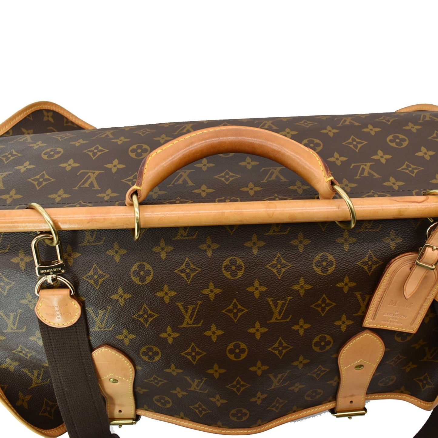Louis Sac Chasse Hunting Bag Canvas Monogram Shoulder Bag