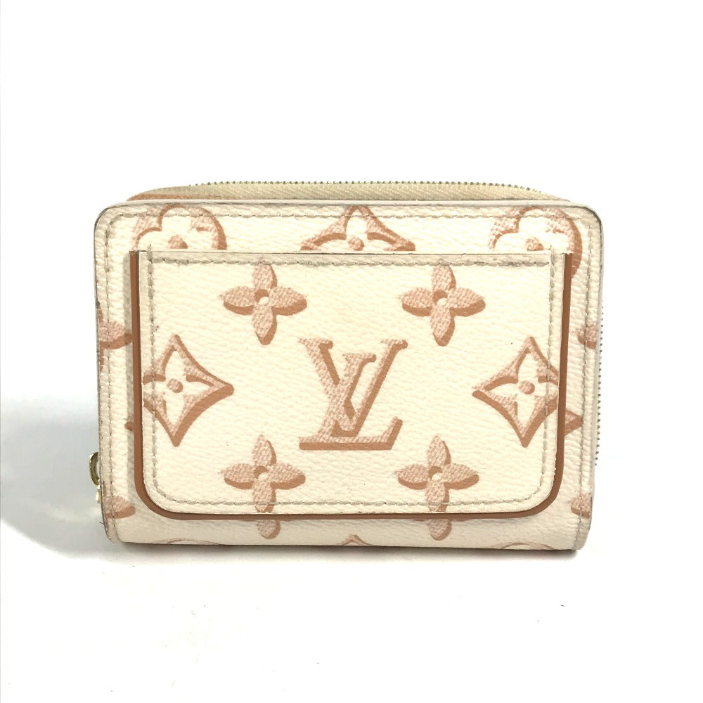 Louis Vuitton Folded M81527 Portefeuille Lou Monogram Canvas White Wallet Case