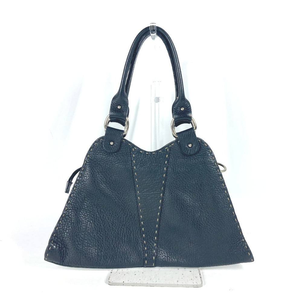 Fendi Handbag 8Br264 Celeria Leather Black Travel Bag