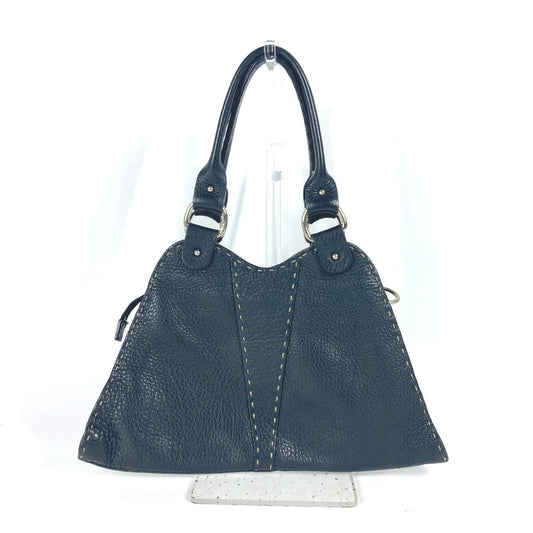Fendi Handbag 8Br264 Celeria Leather Black Travel Bag