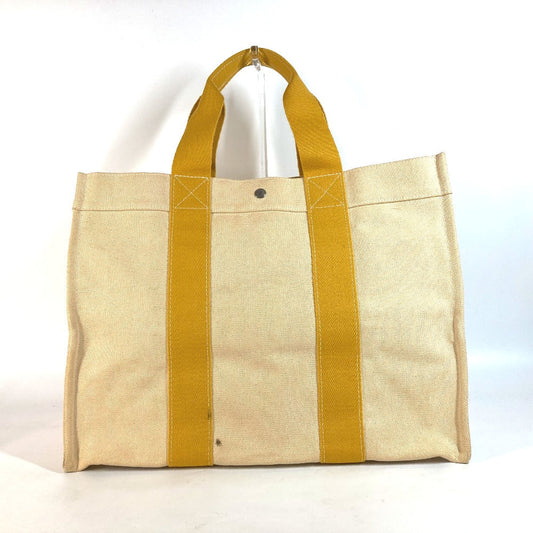 Hermes Shoulder Bag Bora Bora Gm Canvas Yellow