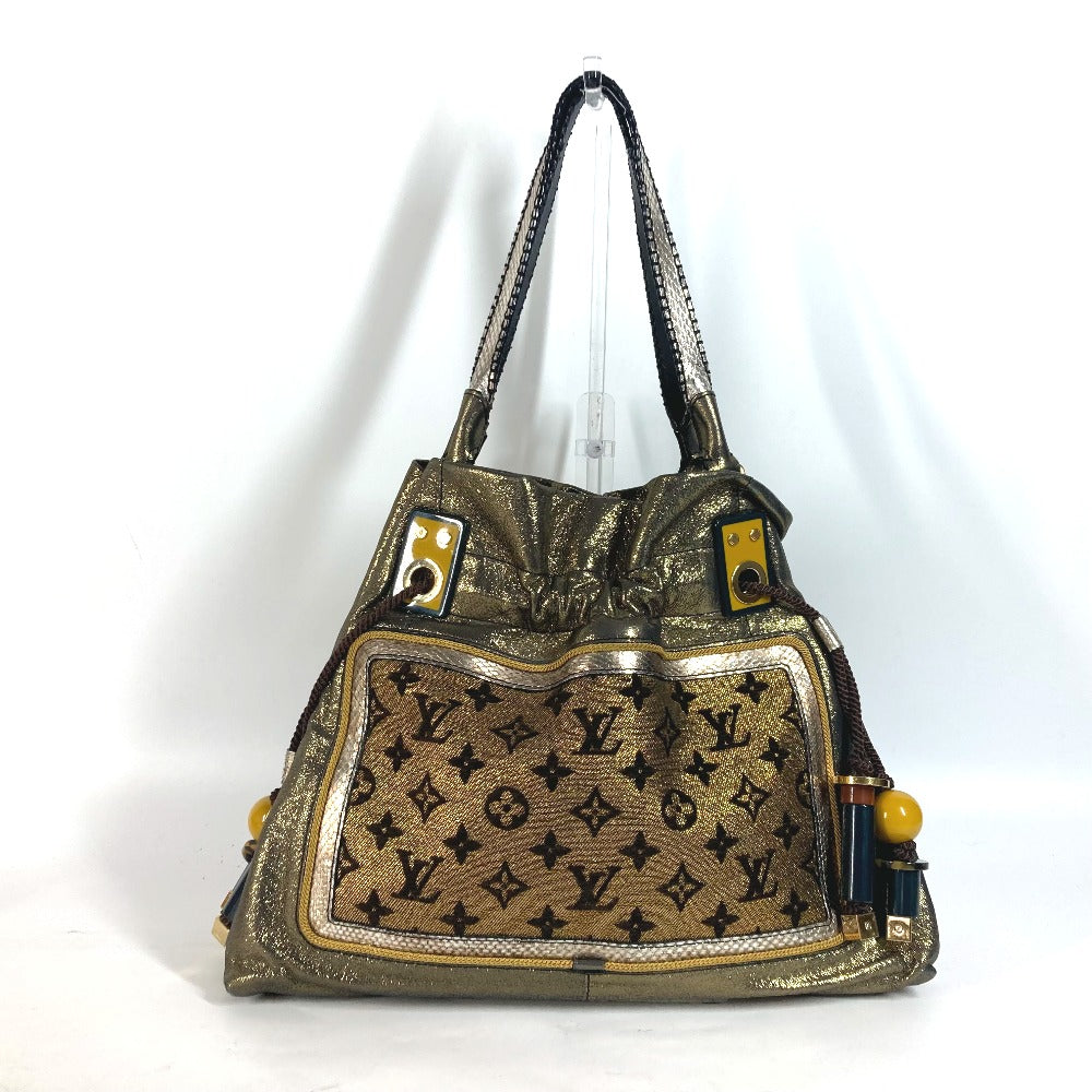 Louis Vuitton M97012 cruise line sunbird Monogram Leather Canvas Gold Shoulder Bag