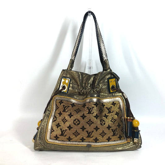 Louis Vuitton M97012 cruise line sunbird Monogram Leather Canvas Gold Shoulder Bag
