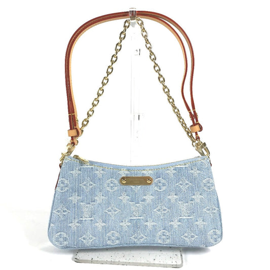 Louis Vuitton M83532 Pochette Live Monogram Denim Blue Shoulder Bag