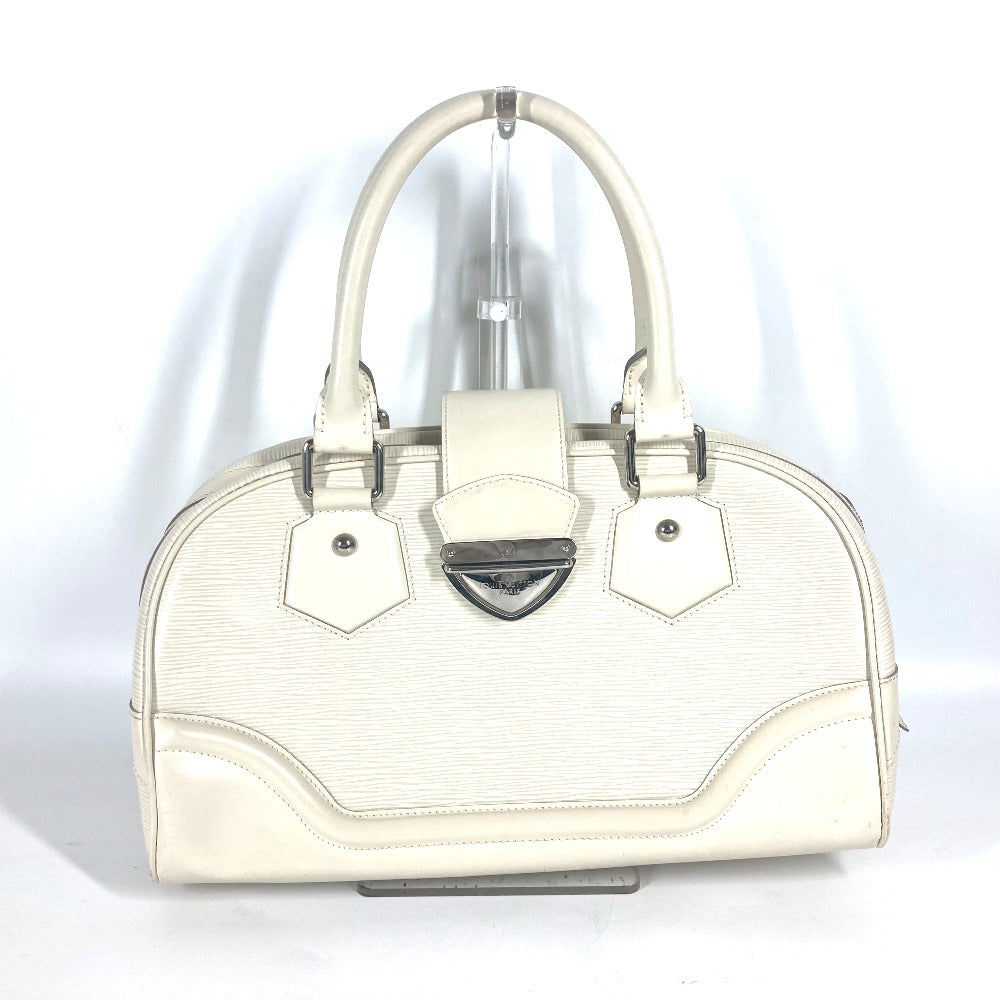 Louis Vuitton M5931J Epi Bowling Montaigne Leather White Handbag