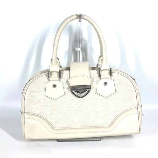 Louis Vuitton M5931J Epi Bowling Montaigne Leather White Handbag