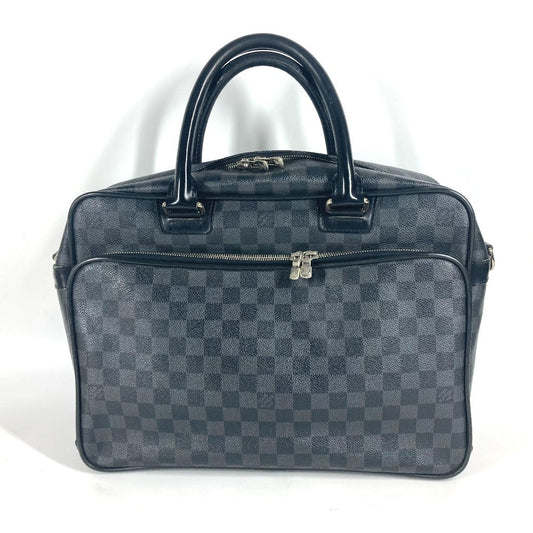 Louis Vuitton Business N23253 Damier Grafitto Damier Canvas Black Handbag