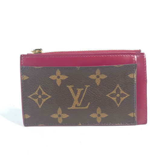 Louis Vuitton Coin M67889 Porte Cartes Zip Monogram Canvas Brown Handbag