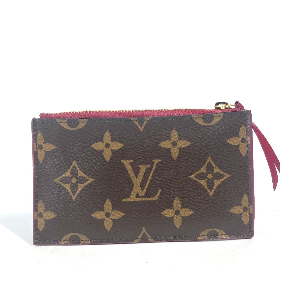 Louis Vuitton Coin M67889 Porte Cartes Zip Monogram Canvas Brown Handbag